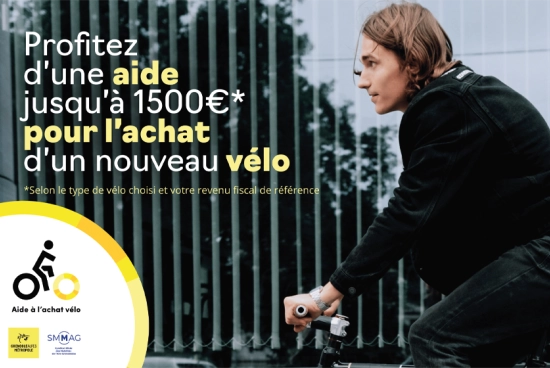 aide achat vélo Métropole Grenobloise et du Grésivaudan - jusqu'à 1500 euros d'aide