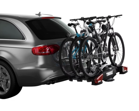 Porte-vélo sur attelage VELOCOMPACT F 3 VÉLOS Aluminium/Noir