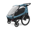 Remorque pour enfant 2 places COURIER Bleu - Image 2/4
