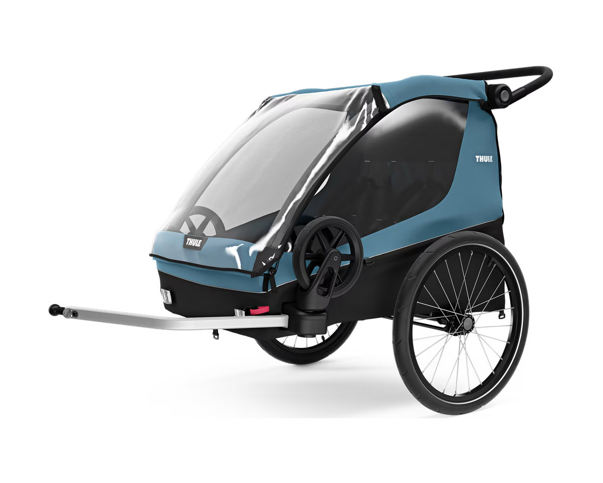 Remorque pour enfant 2 places COURIER Bleu