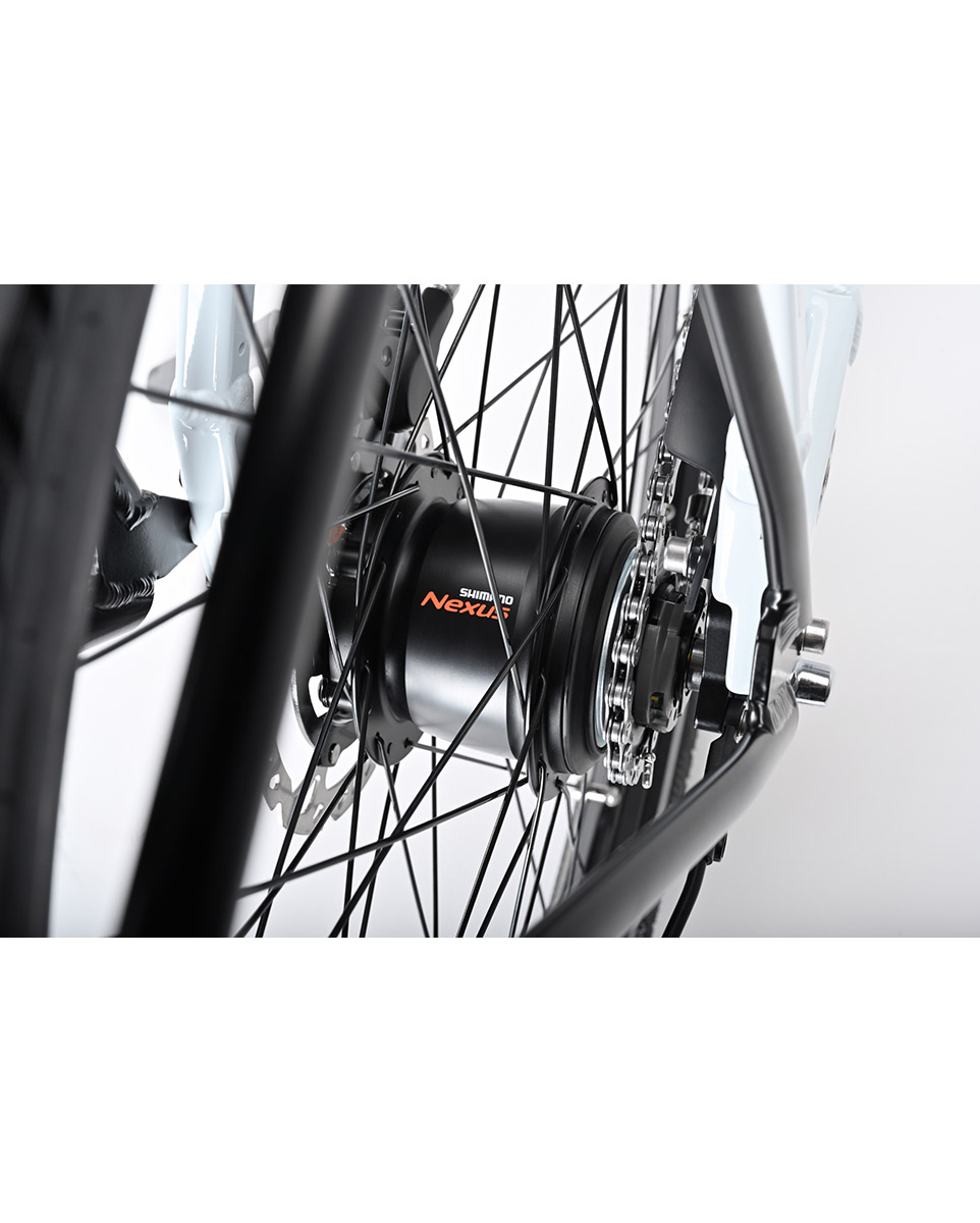 Vélo électrique urbain SINUS N8 WAVE Blanc