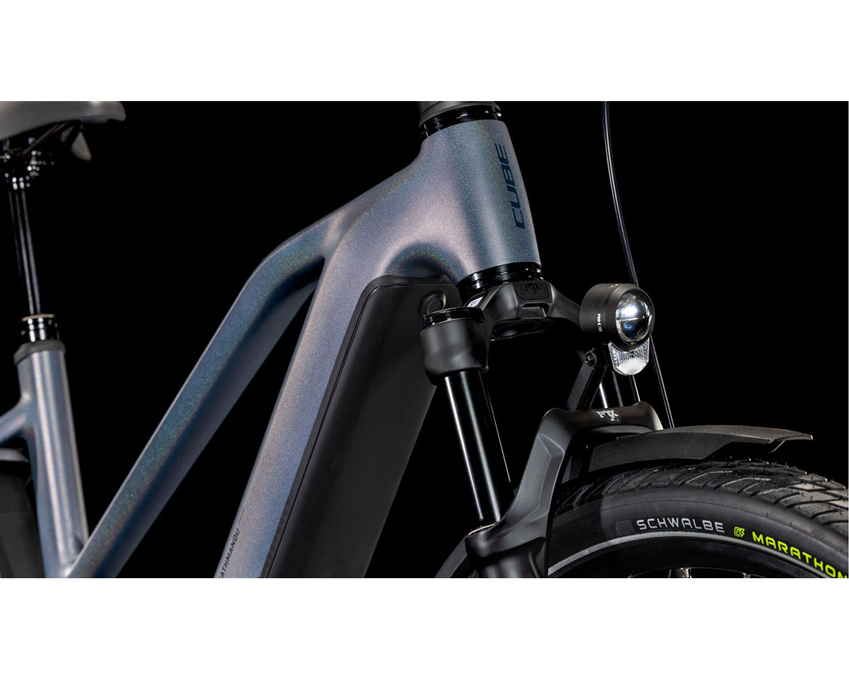 Vélo électrique trekking Femme KATHMANDU HYBRID COMFORT SLX 800 Gris