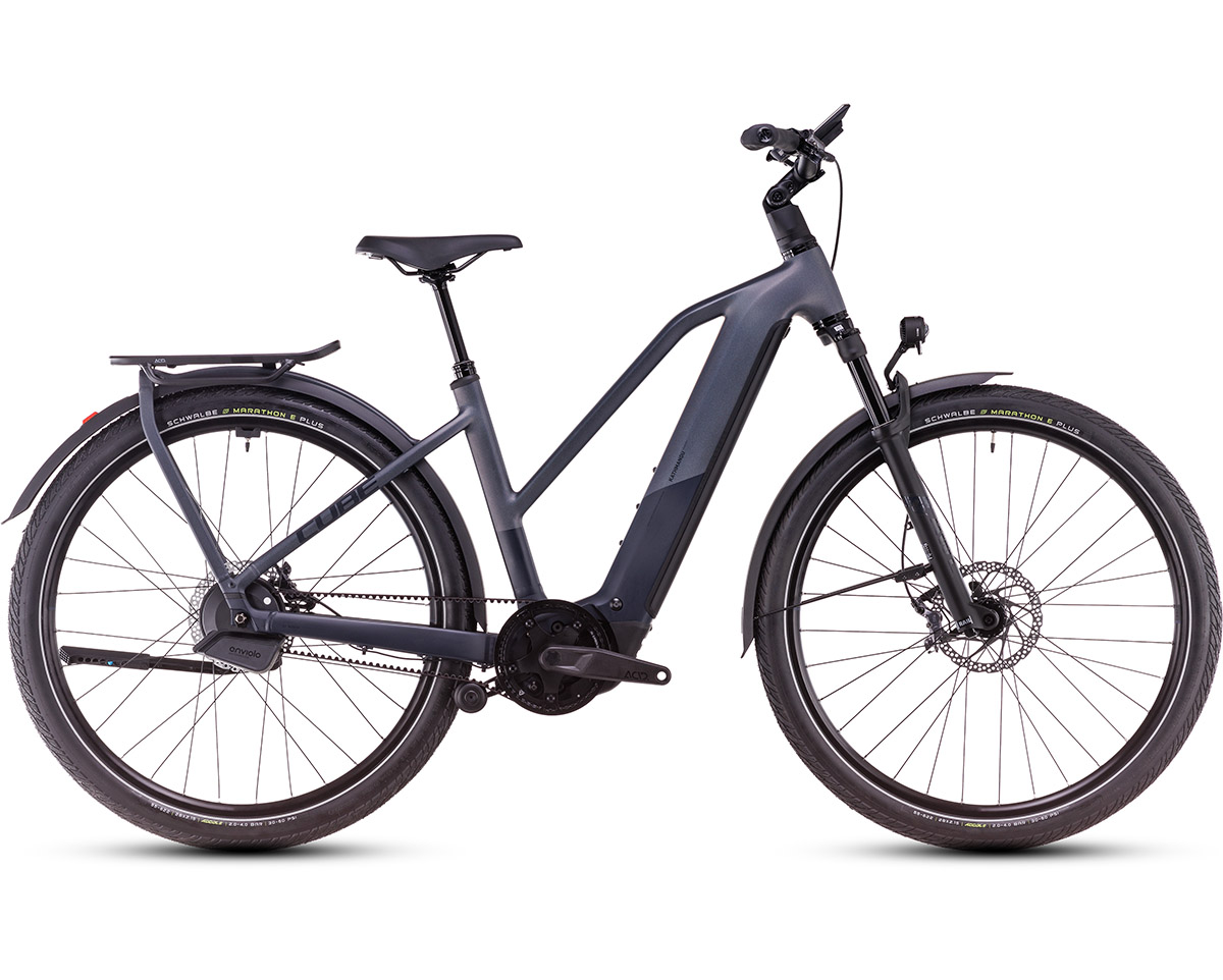 Vélo électrique trekking Femme KATHMANDU HYBRID COMFORT SLX 800 Gris