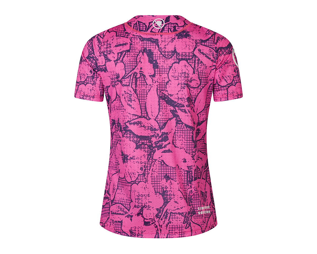 T-shirt manches courtes Femme GRID FLORAL LIMITED EDITION PRINT Rose