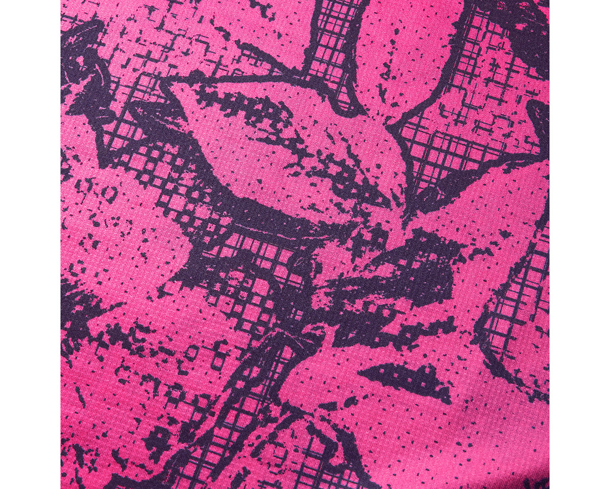 T-shirt manches courtes Femme GRID FLORAL LIMITED EDITION PRINT Rose
