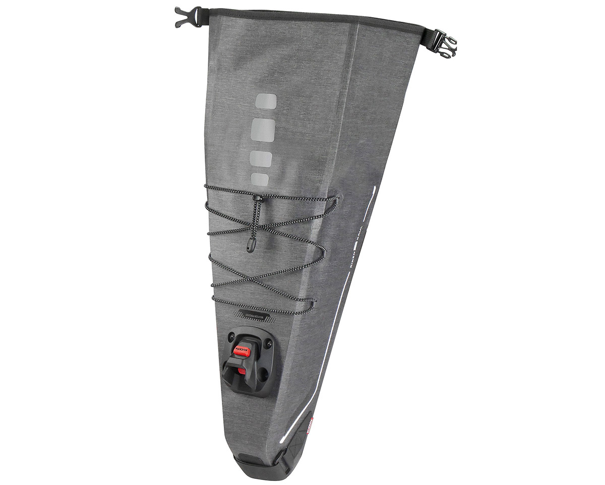 Sacoche de selle avec adaptateur sur selle BIKEPACK X WATERPROOF Gris