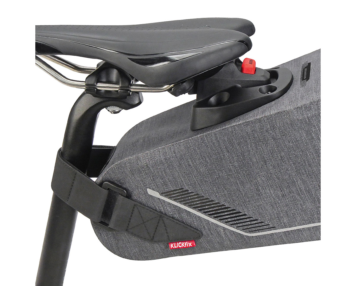 Sacoche de selle avec adaptateur sur selle BIKEPACK X WATERPROOF Gris