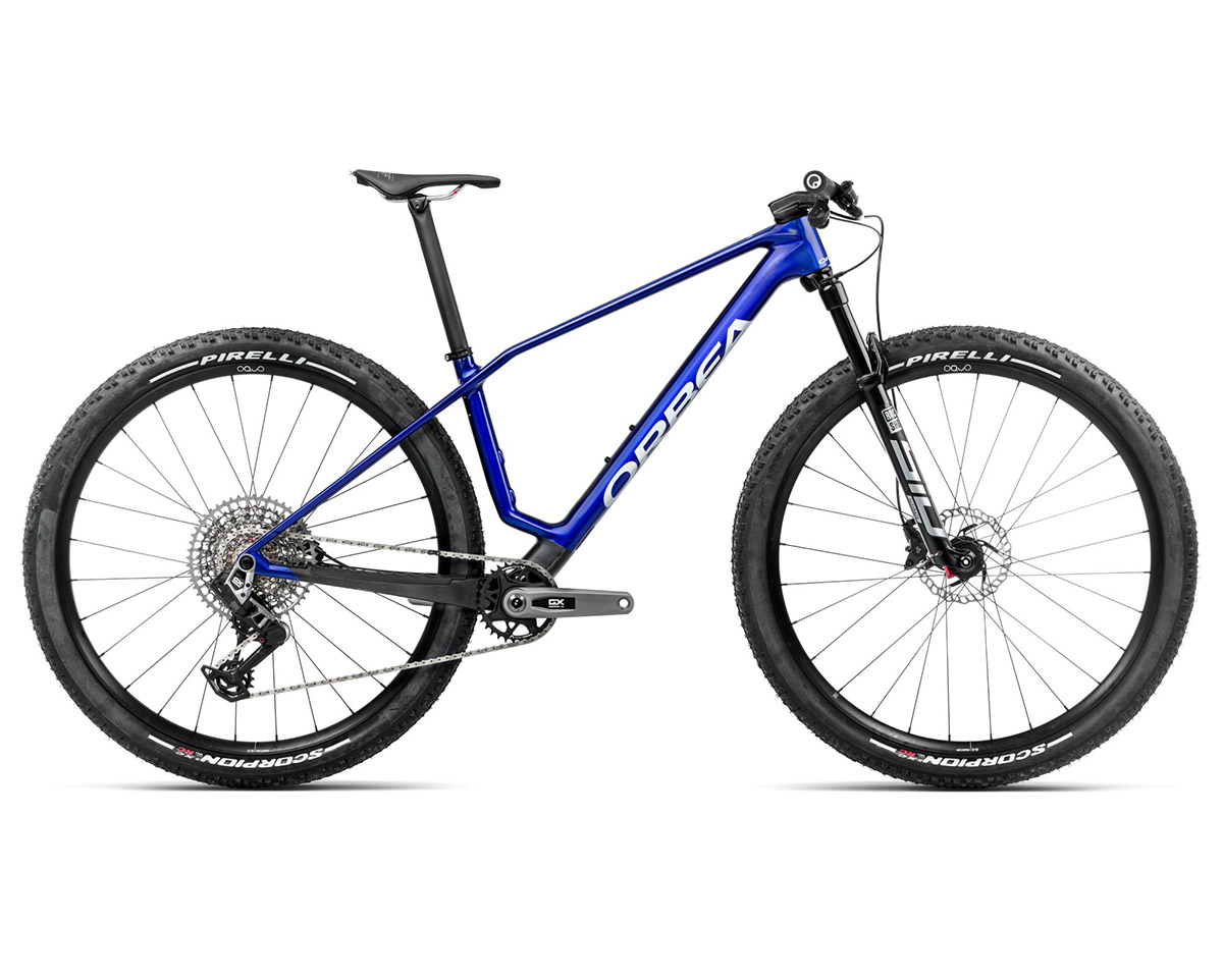 VTT semi rigide Unisexe ALMA M-PRO Bleu/Carbone