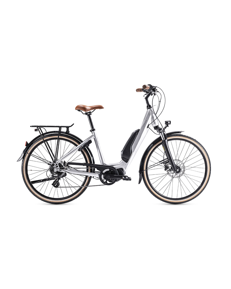 Vélo électrique urbain Unisexe E-CITY STEPS D8 28 504 Wh Argent